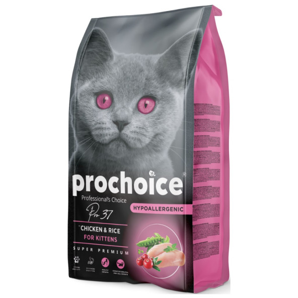 Prochoice 37 kitten 2kg tavuklu pirinçli yavru kedi maması ürün görseli 1