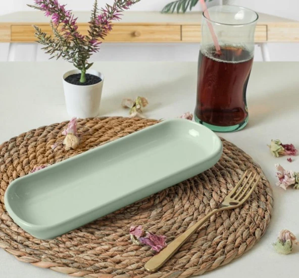 KERAMİKA KAYIK NOYAN 26X9 CM NİL YEŞİLİ 306 ürün görseli 1
