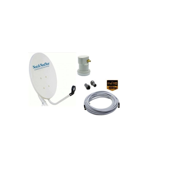 Next Nextstar 70cm Çanak Anten Set Çanak Anten - Tekli Lnb, 10 Metre Kablo ürün görseli 1