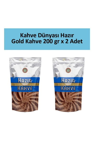 Kahve Dünyası Gold Hazır Kahve 200 gr x 2 Adet ürün görseli 1