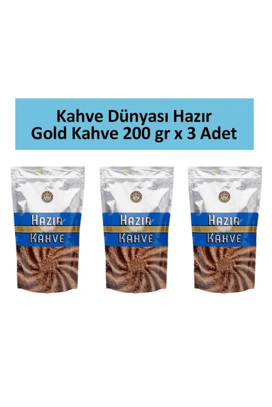 Kahve Dünyası Gold Hazır Kahve 200 gr x 3 Adet ürün görseli 1