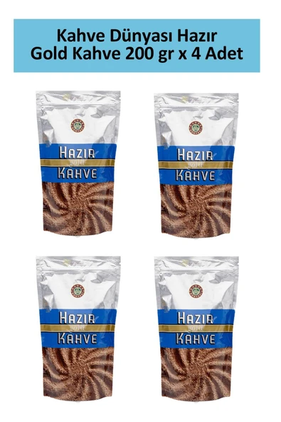 Kahve Dünyası Gold Hazır Kahve 200 gr x 4 Adet ürün görseli 1