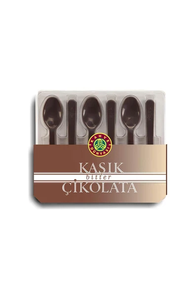 Kahve Dünyası Bitter Kaşık Çikolata 6 x 8 gr x 6 Adet ürün görseli 1