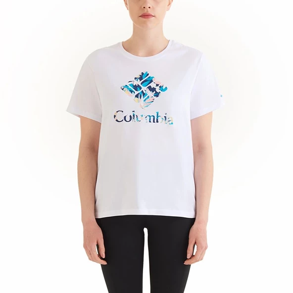 Columbia CSC Gem Wisterian Kadın Kısa Kollu T-shirt Beyaz CS0367-100 ürün görseli 1