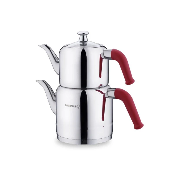 Korkmaz Riva Kırmızı Çaydanlık Takımı A189 ürün görseli 1