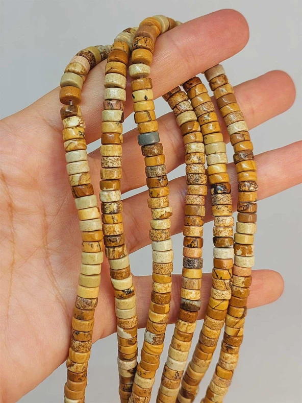 Jasper Taşı Şekilli 3x6mm Dizi (49342) ürün görseli 1