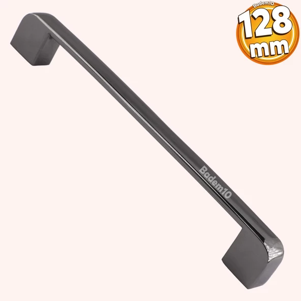 Gölcük Oval Mobilya Mutfak Dolap Çekmece Dolabı Kapak Metal Kulpu Kulbu Kulpları Füme 128 Mm-12.8 Cm ürün görseli 1