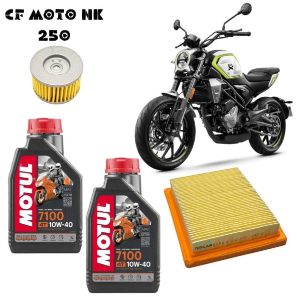 CF Moto CLX 250 Yağ Bakım Seti Motul 7100 Lü Set ürün görseli 1