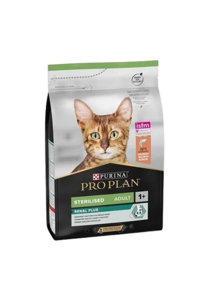 Pro Plan Renal Plus Sterilised Somonlu Kısırlaştırılmış Yetişkin Kedi Maması 3 Kg ürün görseli 1