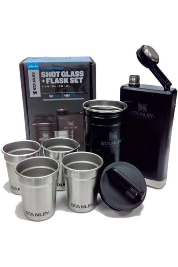 Stanley Adv Gıft Box Shot GL ST M.BLK Flask EU ürün görseli 1