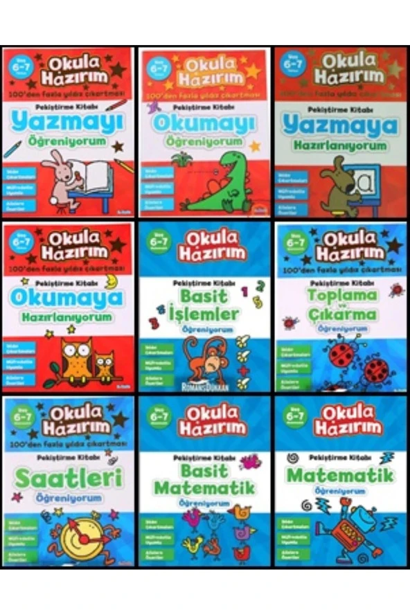 okul öncesi eğitim seti (Okula hazırım seti 6-7 yaş) ürün görseli 1