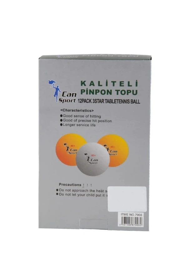 Gazlı Pinpon Topu Sarı 12 Li - Resim 2