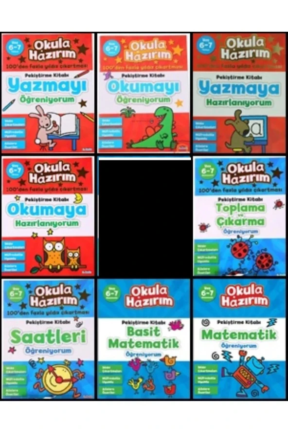 Okul Öncesi Eğitim seti 6-7 yaş (8 kitap) ürün görseli 1