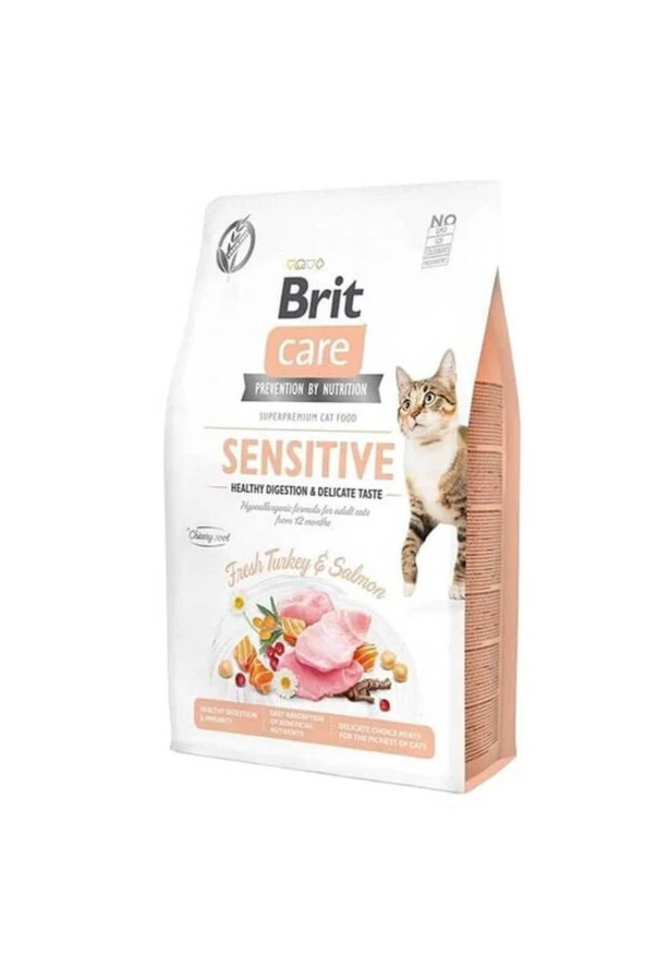 BritCare Sensitive Hindi ve Somonlu Kedi Maması 7 kg ürün görseli 1