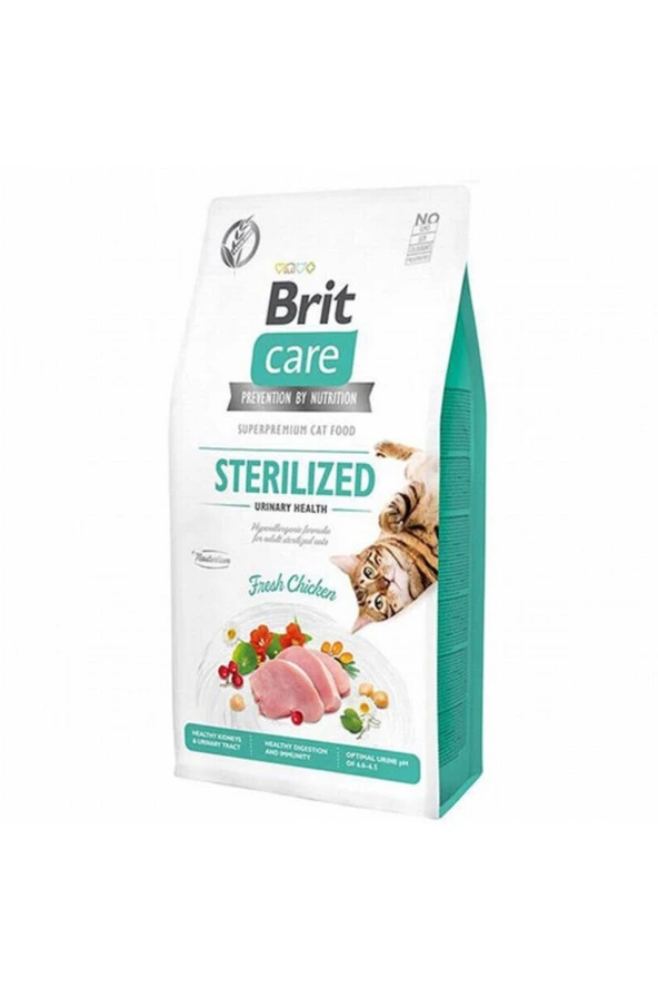 BRİTCARE STERİLİZED URİNARY TAVUKLU KEDİ MAMASI 7 KG ürün görseli 1