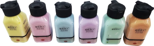 Artdeco Akrilik Boya Set Pastel Renkler 6 x 75ml ürün görseli 1
