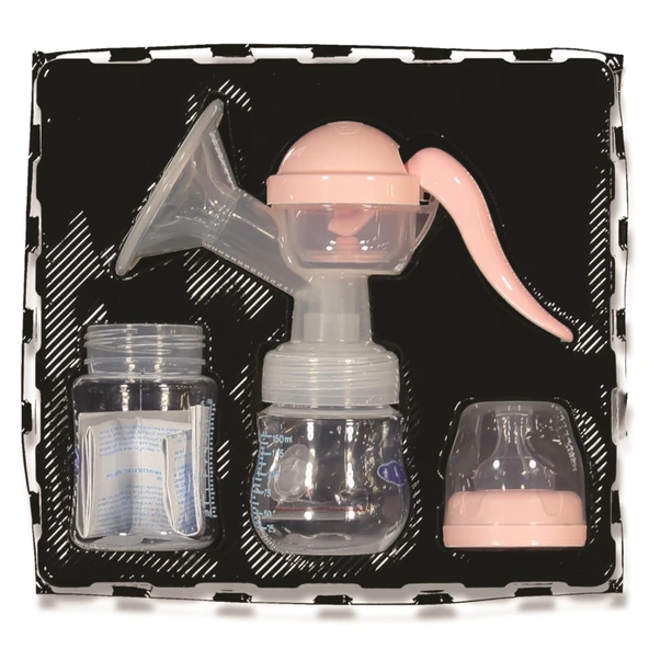BabyTime Pratik Manuel Göğüs Pompası Pembe - Resim 2