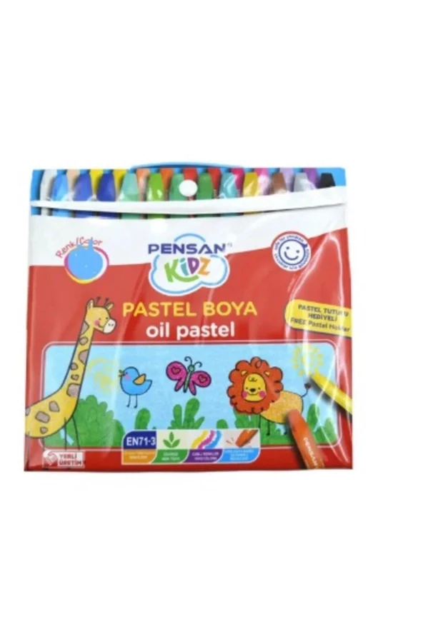 Pensan Kidz Pastel Boya Çantalı 18 Renk Pastel Boya ürün görseli 1
