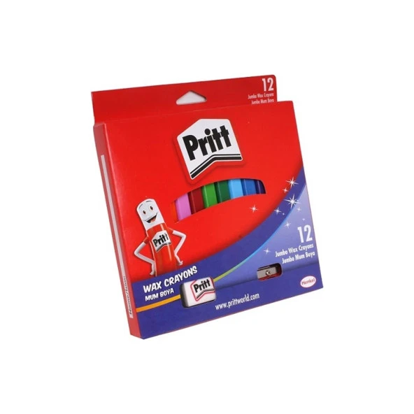 Pritt Pastel Boya Jumbo Silinebilir Üçgen 12 Renk Pastel Boya ürün görseli 1