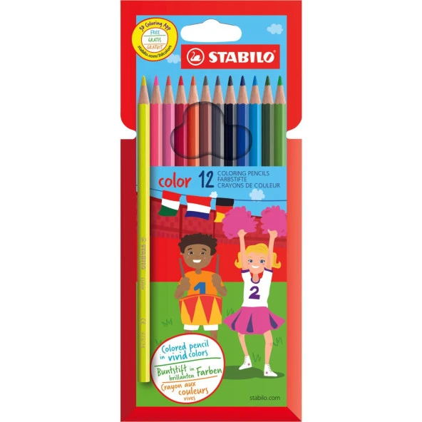 Stabilo Kuru Boya Color Hartung 12 Renk Kuru Boya ürün görseli 1