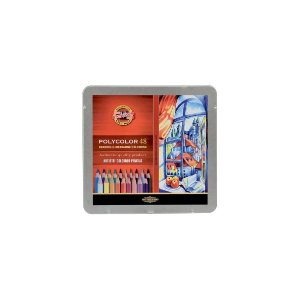 Koh-I Noor Polycolor Kuru Boya Kalemi 48 Renk Set ürün görseli 1