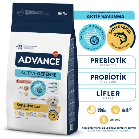 Advance Mini Adult Somonlu Yetişkin Köpek Maması 7 Kg ürün görseli 1