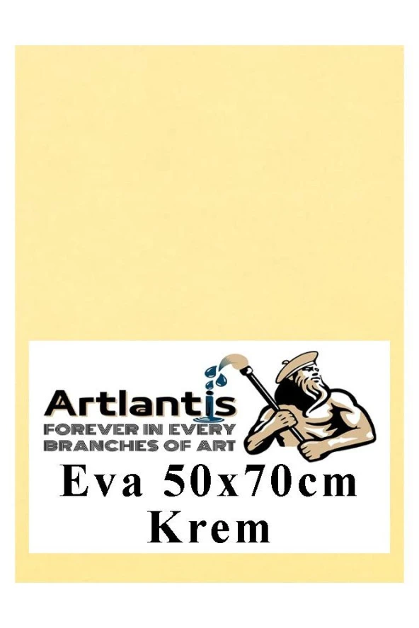 Krem Eva 50x70 cm 1 Adet Eva Süngeri Okul Kreş Anasınıfı Elişi Etkinlikleri ürün görseli 1