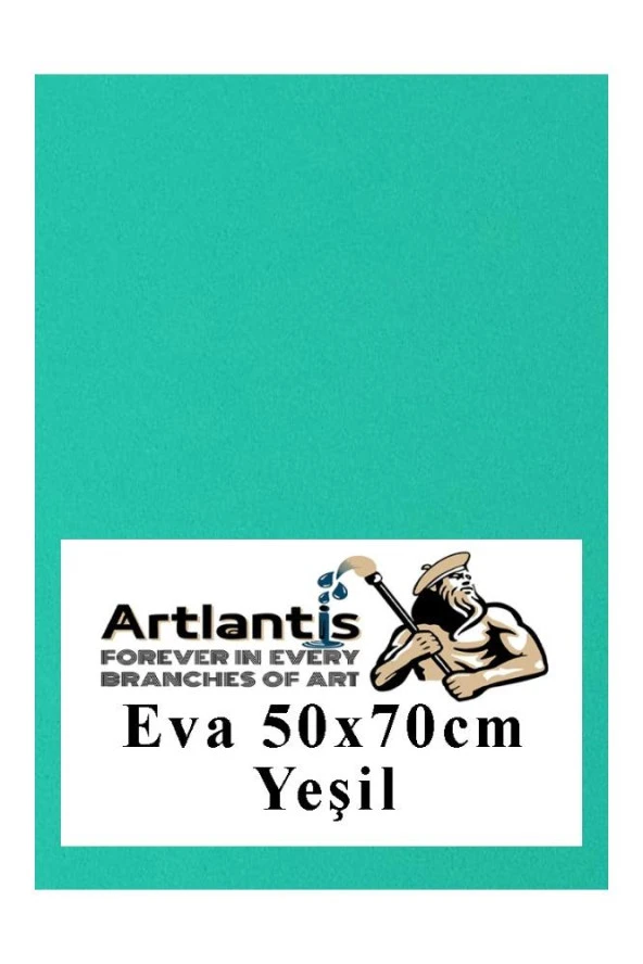 Yeşil Eva 50x70 cm 1 Adet Eva Süngeri Okul Kreş Anasınıfı Elişi Etkinlikleri ürün görseli 1