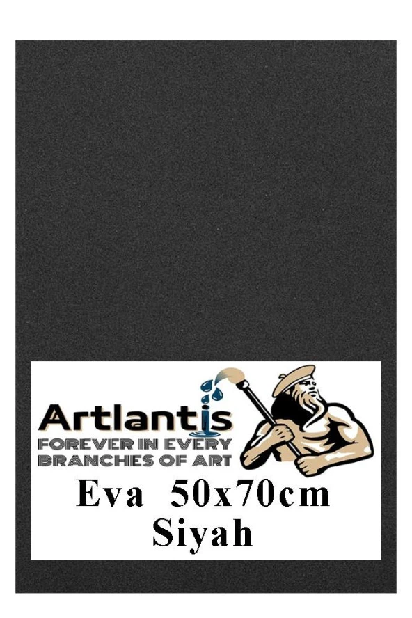 Siyah Eva 50x70 cm 1 Adet Eva Süngeri Okul Kreş Anasınıfı Elişi Etkinlikleri ürün görseli 1