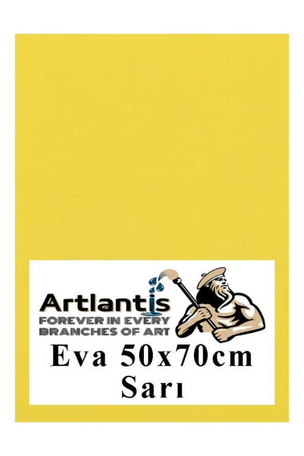 Sarı Eva 50x70 cm 1 Adet Eva Süngeri Okul Kreş Anasınıfı Elişi Etkinlikleri ürün görseli 1