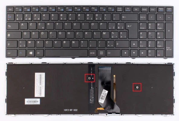 Casper Nirvana C900.7700-8TG0P Notebook Klavyesi (Siyah TR) Işıklı ürün görseli 1