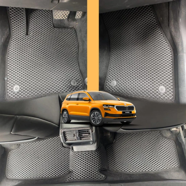 Bod Skoda Karoq 3D Havuzlu Paspas 2018-Sonrası Siyah ürün görseli 1