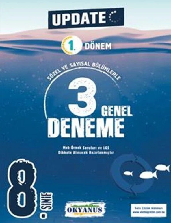 8. Sınıf LGS 1. Dönem Update 3 Genel Deneme Okyanus Yayınları ürün görseli 1