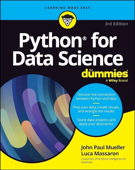 Python for Data Science for Dummies (For Dummies (Computer/tech)) 3rd Edition Mueller Massaron ürün görseli 1