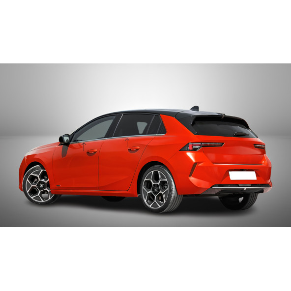 Nova Krom Opel Astra L Krom Cam Çıtası (Mat) 6 Prç. 2022-2024 ürün görseli 1