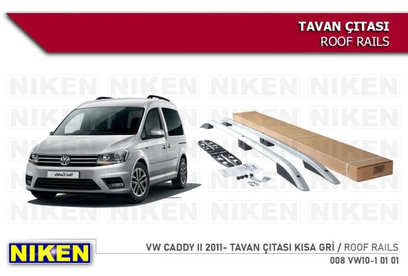 Vw Caddy Tavan Çıtası Port Bagaj Taşıyıcı Gri 2011 ürün görseli 1