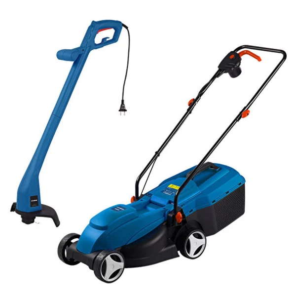 Hyundai 1200W Elektrikli Çim Biçme Makinesi + 250W Kenar Kesme Makinesi Seti | C3202 Set ürün görseli 1