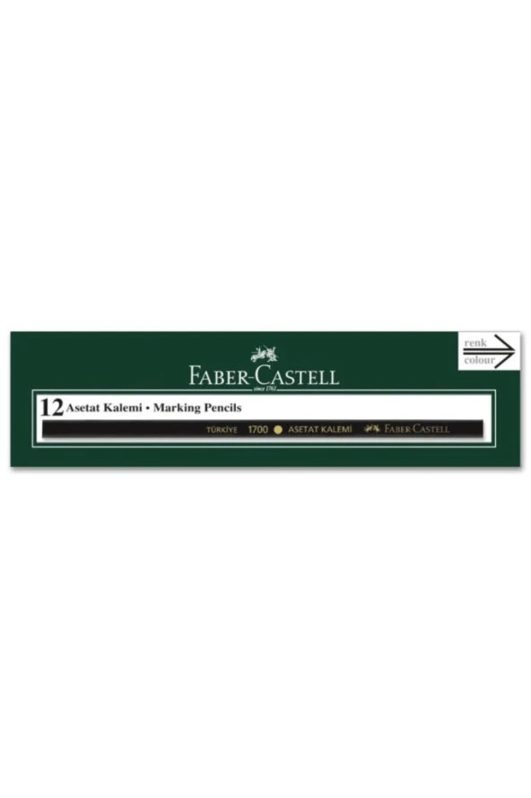 Faber Castell Asetat Kurşun Kalem 1700 ürün görseli 1