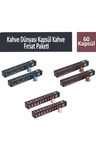 Kahve Dünyası Kapsül Kahve Fırsat Paketi 60 Kapsül ürün görseli 1