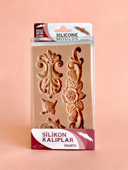 Smarta Silikon Kalıp - Gül Dekor ürün görseli 1