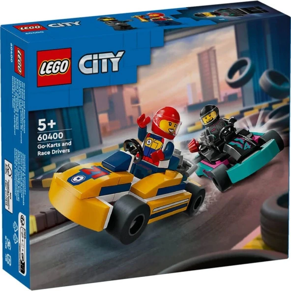 LEGO City Go-Kartlar ve Yarış Sürücüleri 60400 - 99 Parça ürün görseli 1