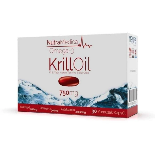 Nutramedica Omega 3 Krill Oil 750 mg 30 Kapsül ürün görseli 1