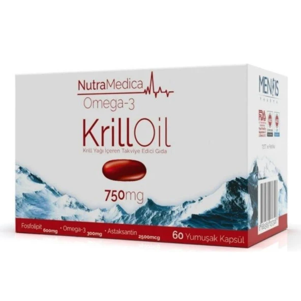 Nutramedica Omega 3 Krill Oil 750 mg 60 Kapsül ürün görseli 1