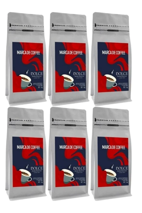 MARCA DE COFFEE Dolce Espresso Çekirdek Kahve 6 Kg ürün görseli 1