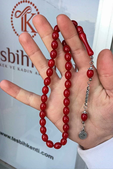 Güzel Çekimli Bordo Renk Erkek İçin Tesbih ürün görseli 1