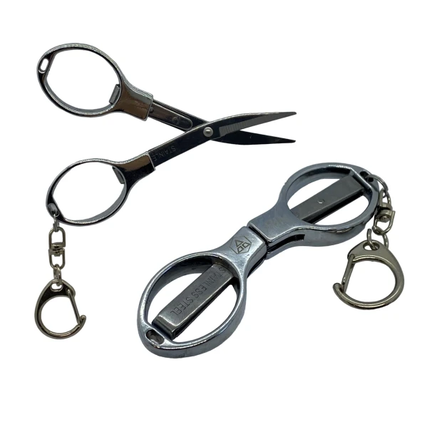 Çok Amaçlı Katlanabilir Anahtarlıklı Seyahat Makası (2.9") / PIN-5293 ürün görseli 1