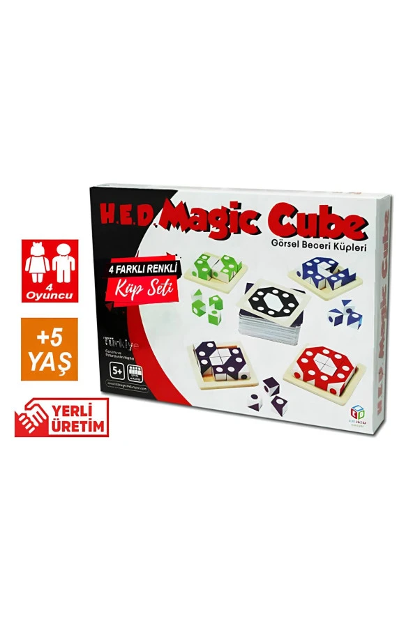 Magic Cube Görsel Beceri Küpleri Dikkat Zeka Ve Akıl Oyunu Renkli Sihirli Küpler Eğitici Oyunlar ürün görseli 1