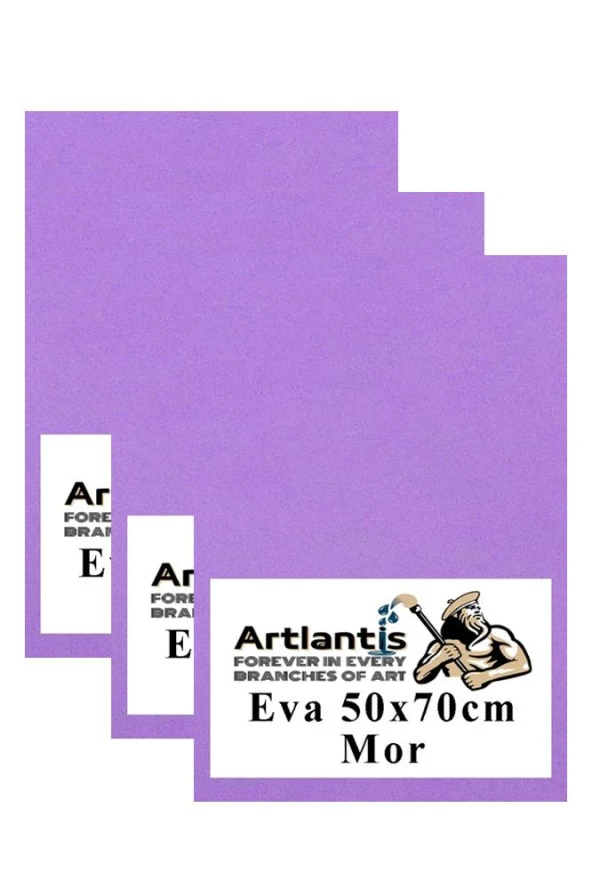 Mor Eva 50x70 cm 3 Adet Eva Süngeri Okul Kreş Anasınıfı Elişi Etkinlikleri ürün görseli 1
