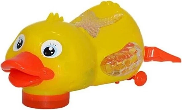 18 cm Pilli Sesli Işıklı Hareketli Müzikli Sürünen Ördek 3957 ürün görseli 1