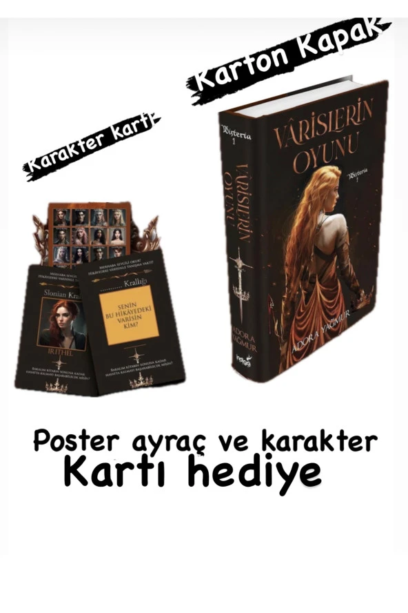 Varislerin oyunu (Karton Kapak ) karakter kartı ve poster hediyeli ürün görseli 1